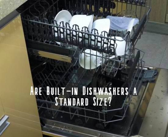 are integrated dishwashers standard size