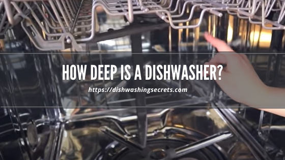 how deep is a dishwasher